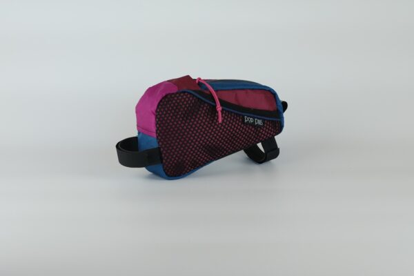 TEA TUBE BAG - Sacoche top tube bordeau violett, fushia, navy blue, ocean blue