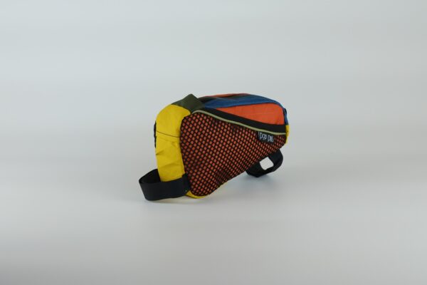 TEA TUBE BAG SMALL - Sacoche top tube green olive, cayenne, golden rod, ocean blue