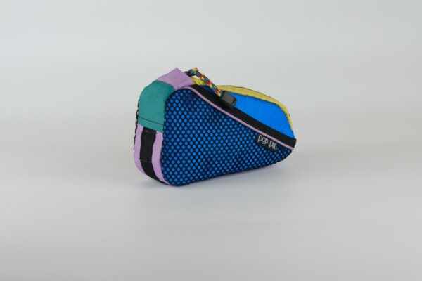 TEA TUBE BAG SMALL - Sacoche top tube cornflower blue, corail, bamboo, cadmium green, lilac