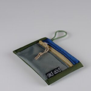 THE FINANCIER - Porte-monnaie grey, green olive, blue ocean