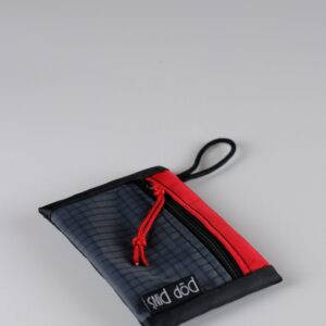 THE FINANCIER - Porte-monnaie ultragrid grey, black, red