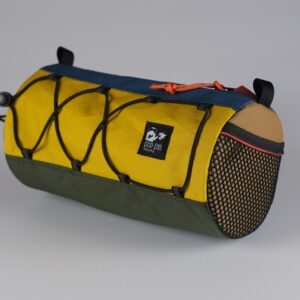 CINNAMON ROLL - Sacoche de guidon goldenrod, blue ocean, green olive, coyote