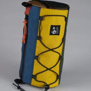 CINNAMON ROLL - Sacoche de guidon goldenrod, blue ocean, green olive, coyote